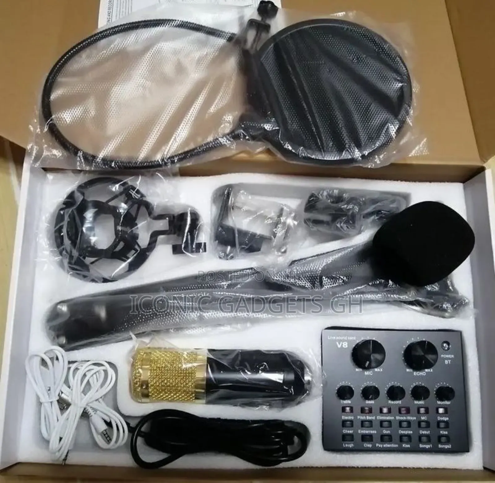 Brandnew Bm800 Microphone Console With Livestream Soundcard