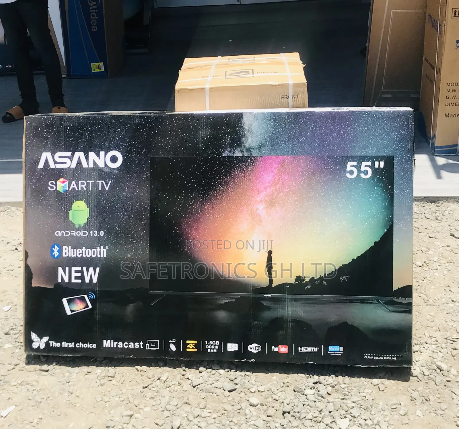 Order Durable Asano 55 Inch Smart Led UHD Sleek Tv