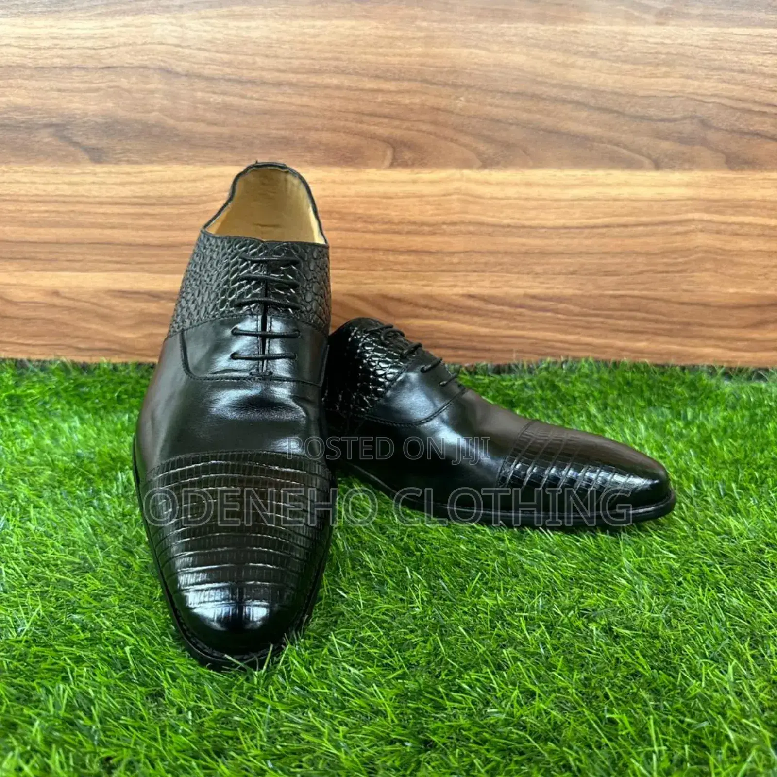 Black Italian Classic Shoes
