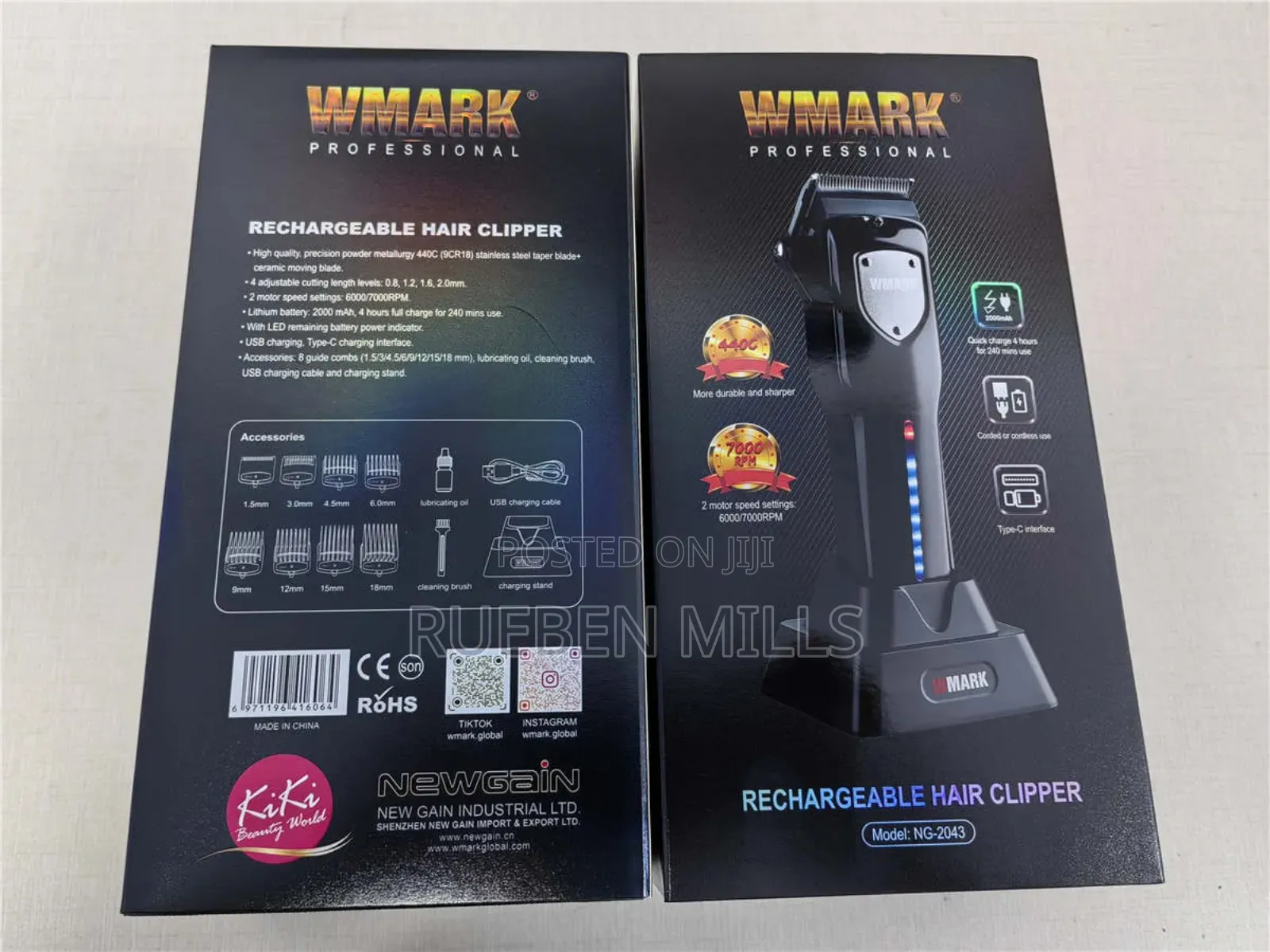 Cordless_wmark_beauty_device_hair_clipper_barbering Machine