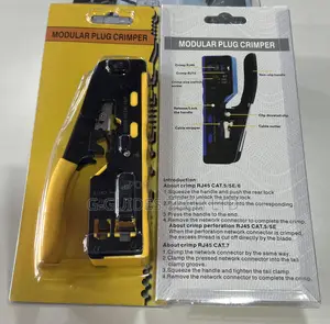 RJ45 Pass Through Crimping Tool, RJ11 and RJ45 Crimper Tool