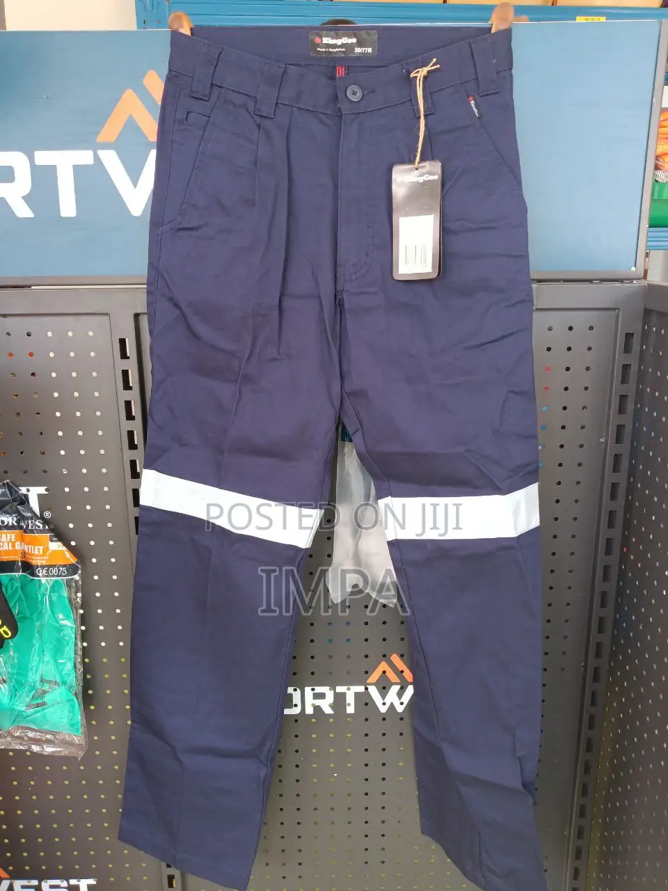 Kinggee Work Pant Color: Navy; Taped