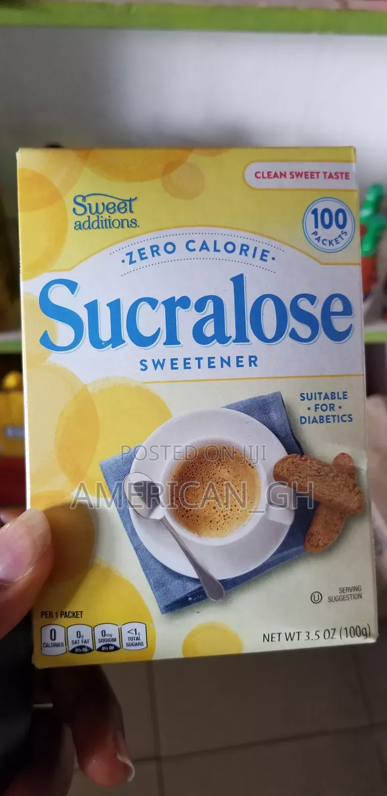 Sucralose Sweetener, 100 Packets