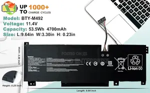 Original Battery BTY-M492 for MSI