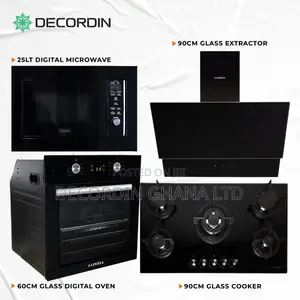 Decordin 90cm Set With Digital Oven and 25l Microwave