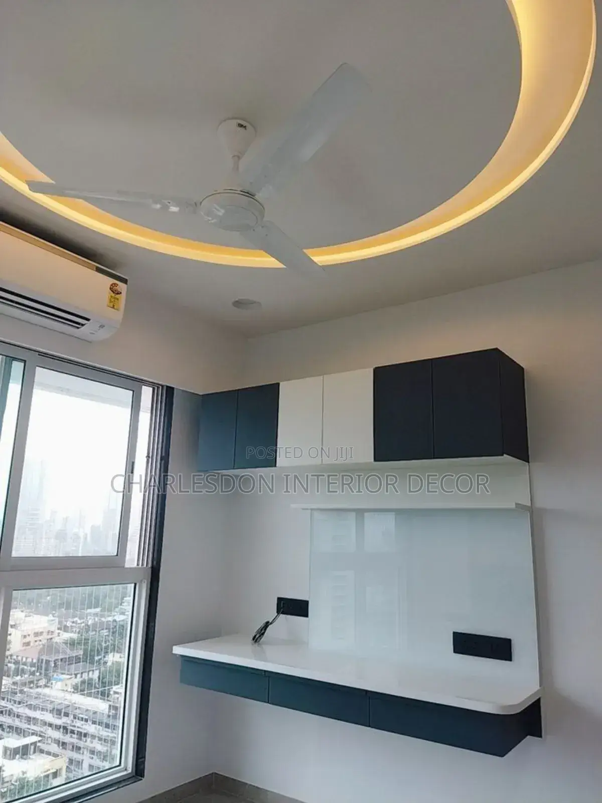 Renovation P O P Ceiling , Tv Stand