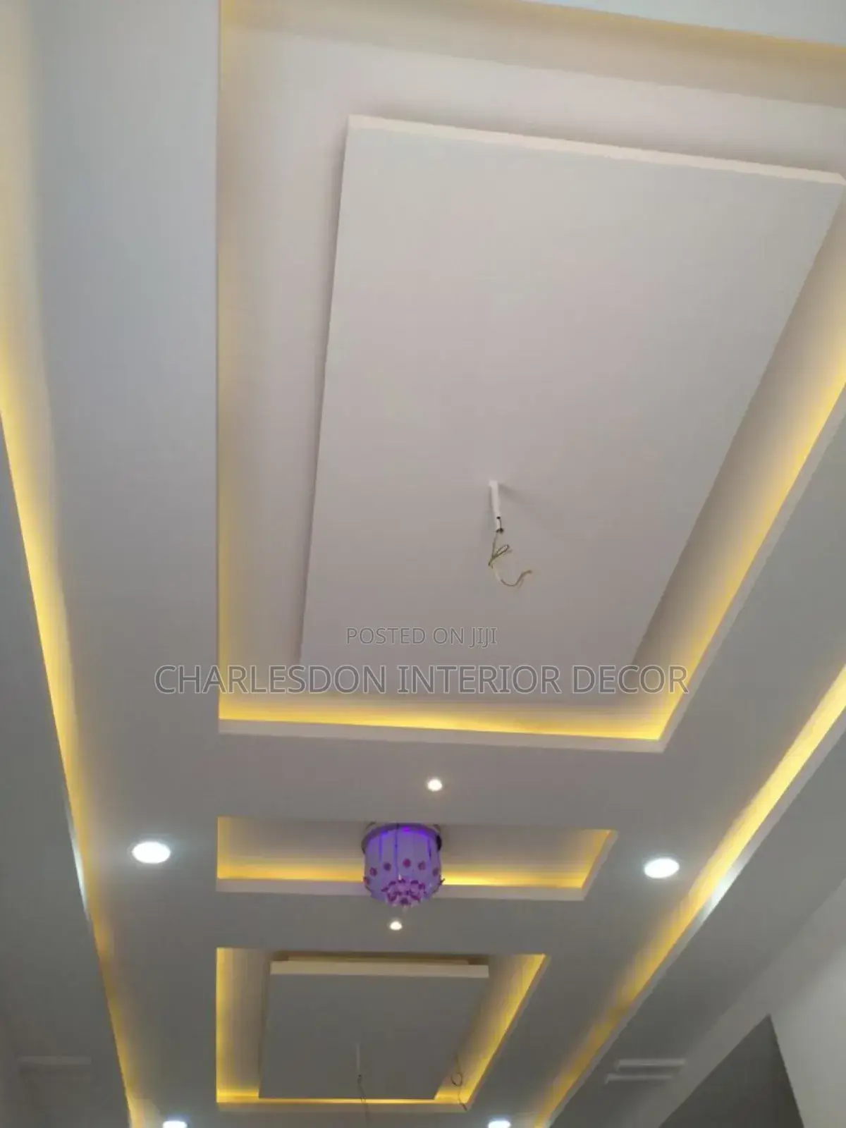 Renovation P O P Ceiling , Tv Stand