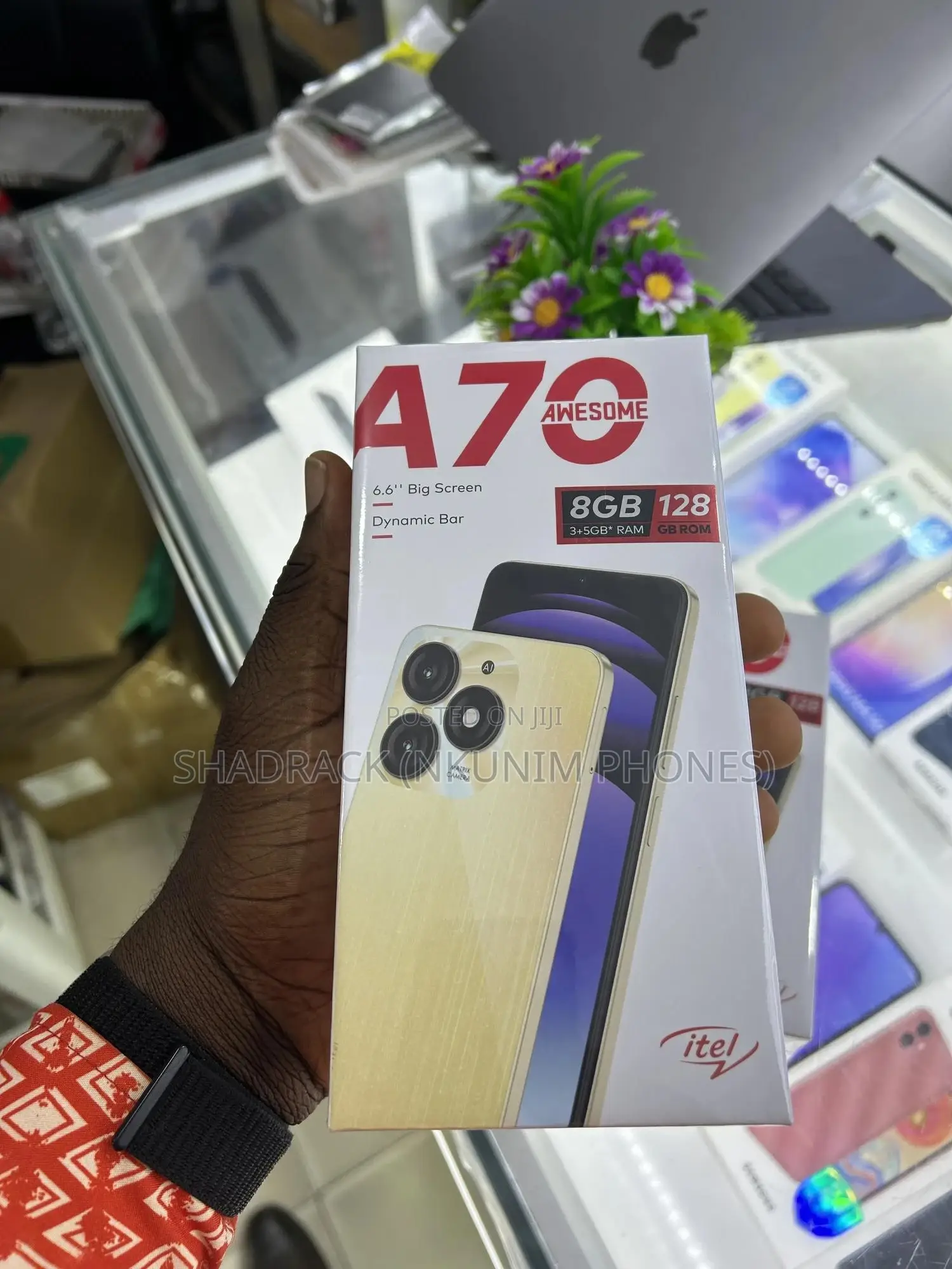 New Itel A70 128 GB Black