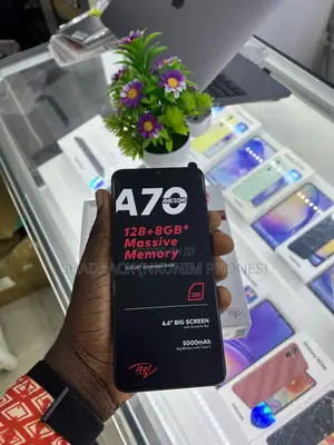 New Itel A70 128 GB Black