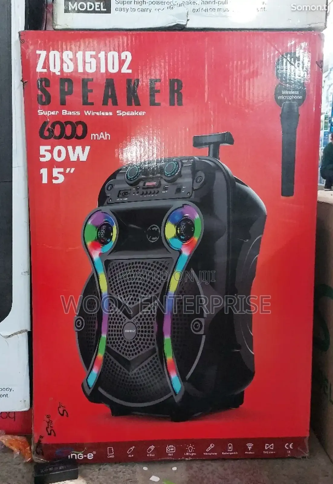 ZQS15102 High-Power Bluetooth Speaker/Mic (15 Inches)