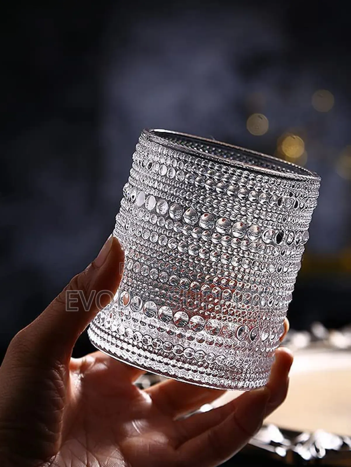 Beaded Dot/ Hobnail Glasscup