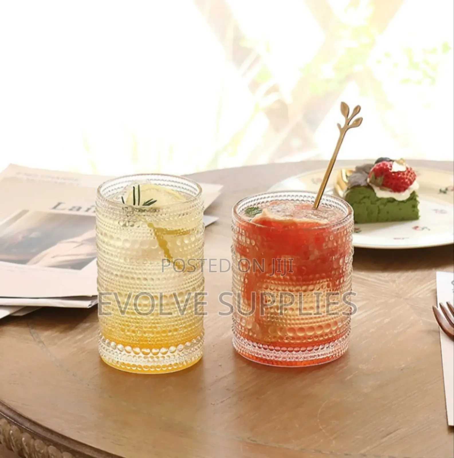 Beaded Dot/ Hobnail Glasscup