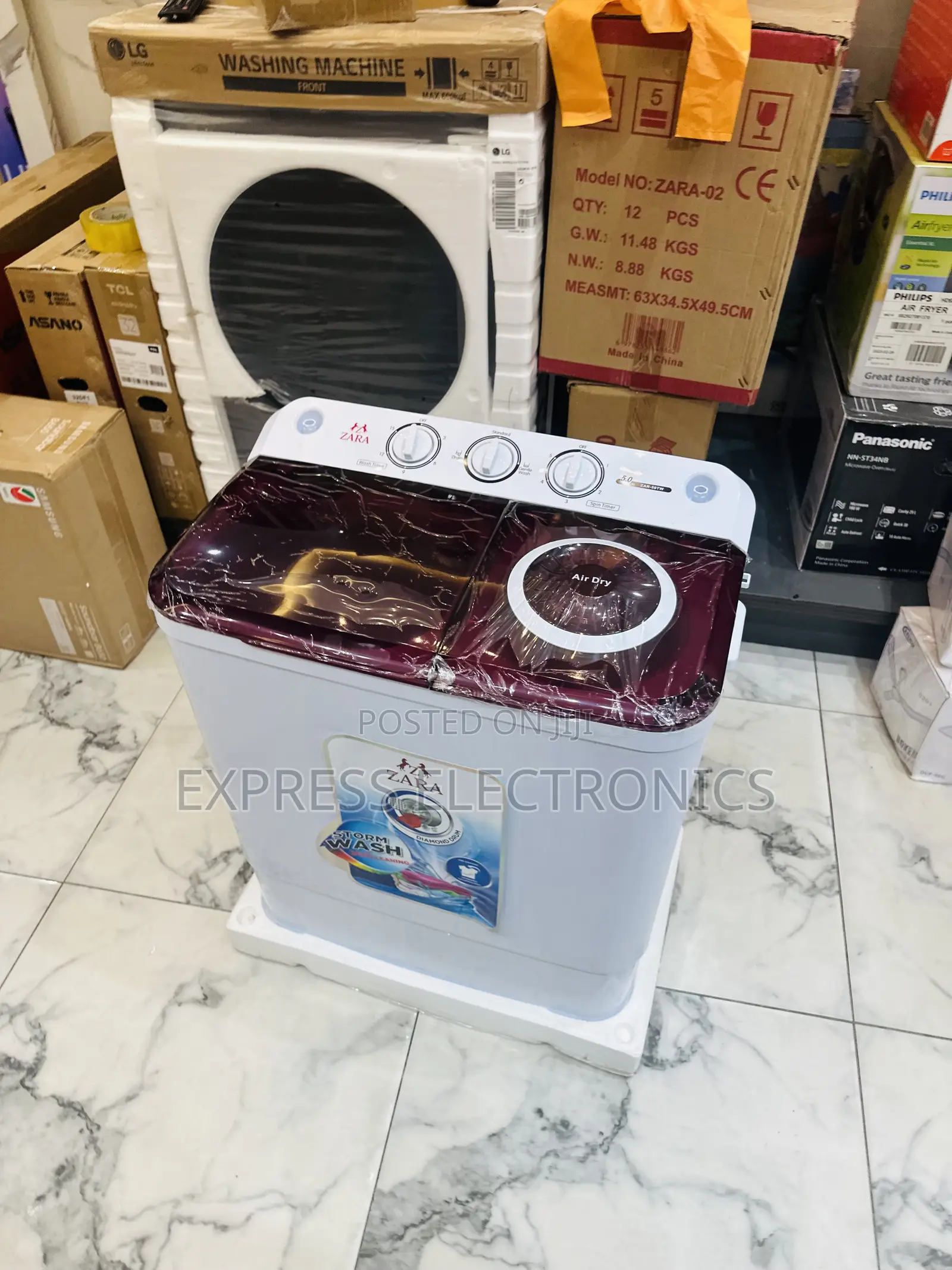Double Water Inlet Washing Machine 5kg Zara Twintub