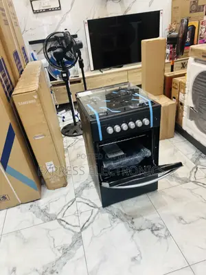 Stand Up Stove Oven Volcano Black 4burner 50/50