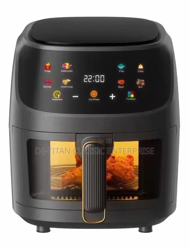 Silver Crest Extra Large Capacity Air Fryer - 8l - Black