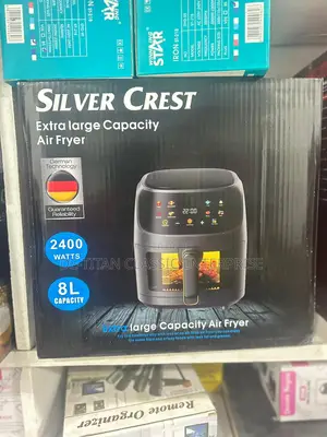 Silver Crest Extra Large Capacity Air Fryer - 8l - Black