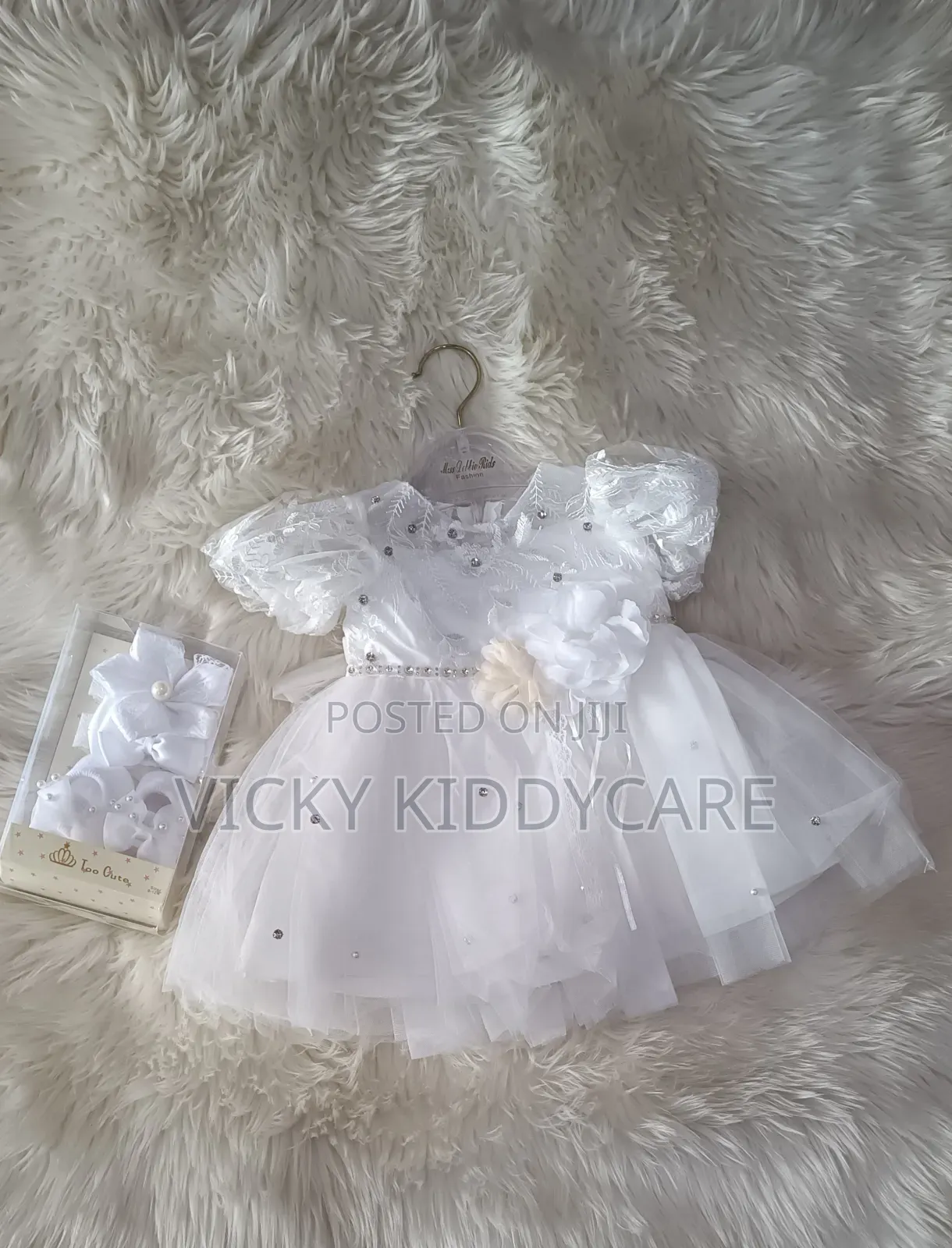 Girls Christening Naming Dress With Shoes for Babies