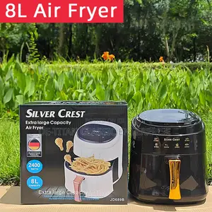 Silvercrest 1400w 8l Digital Air Fryer - Blue/Black