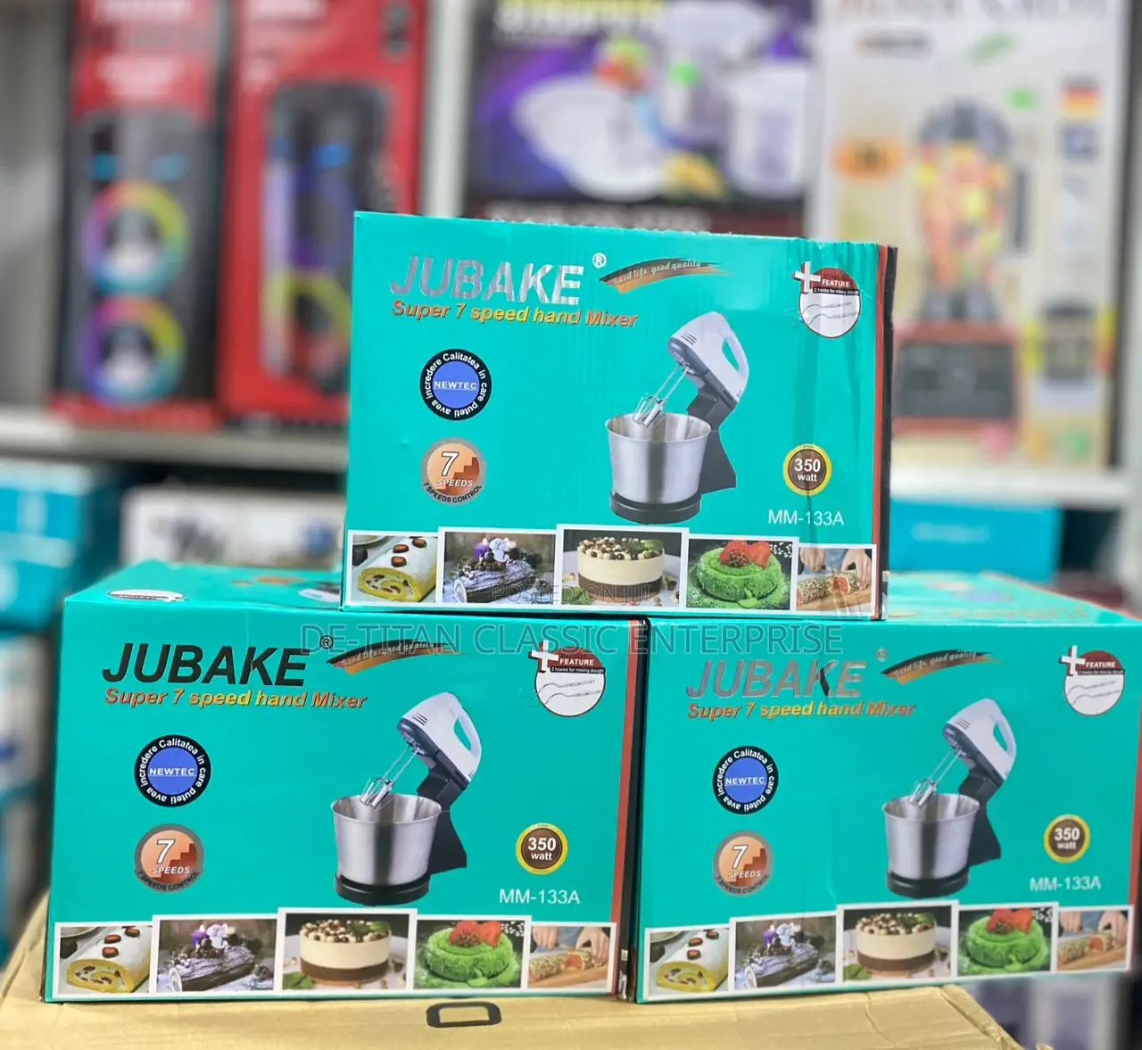 Cake Tilt-Head Food Mixer / Whisk Egg Beater 7-Speed