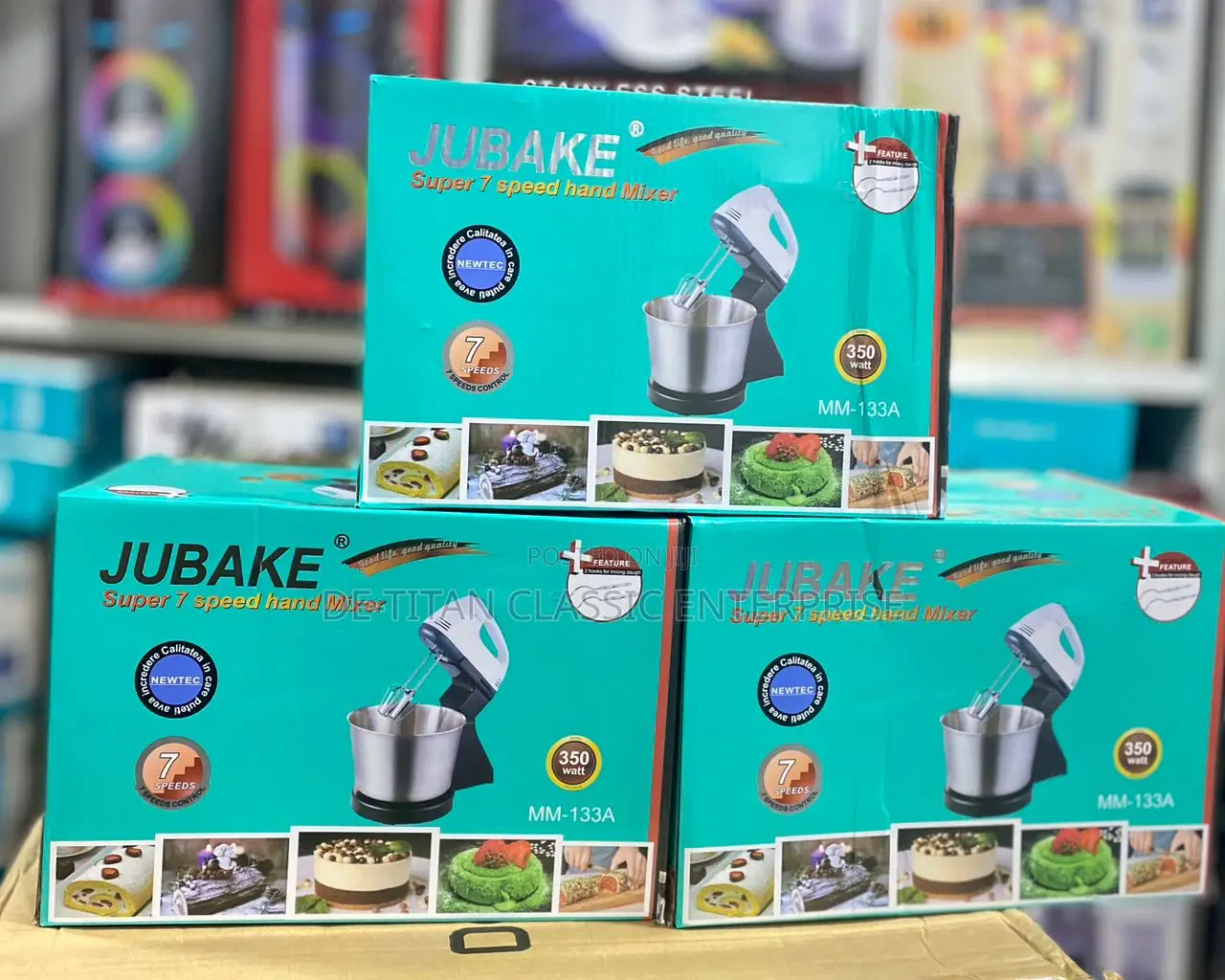 Cake Tilt-Head Food Mixer / Whisk Egg Beater 7-Speed