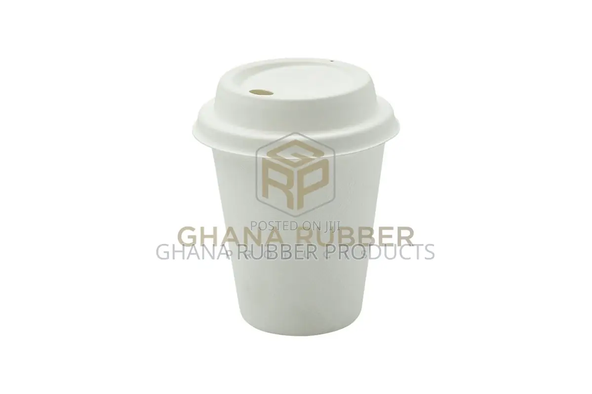 Bagasse Drinking Cups + Lids 8oz (1000pcs)