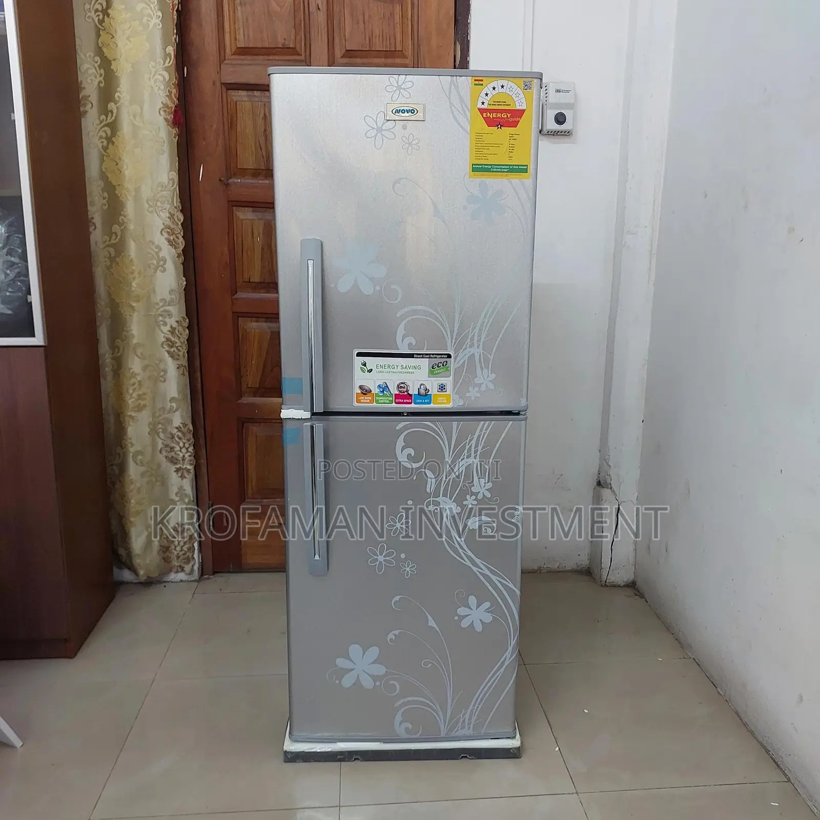 Novo 195rf 195l Top Freezer With Floral Front