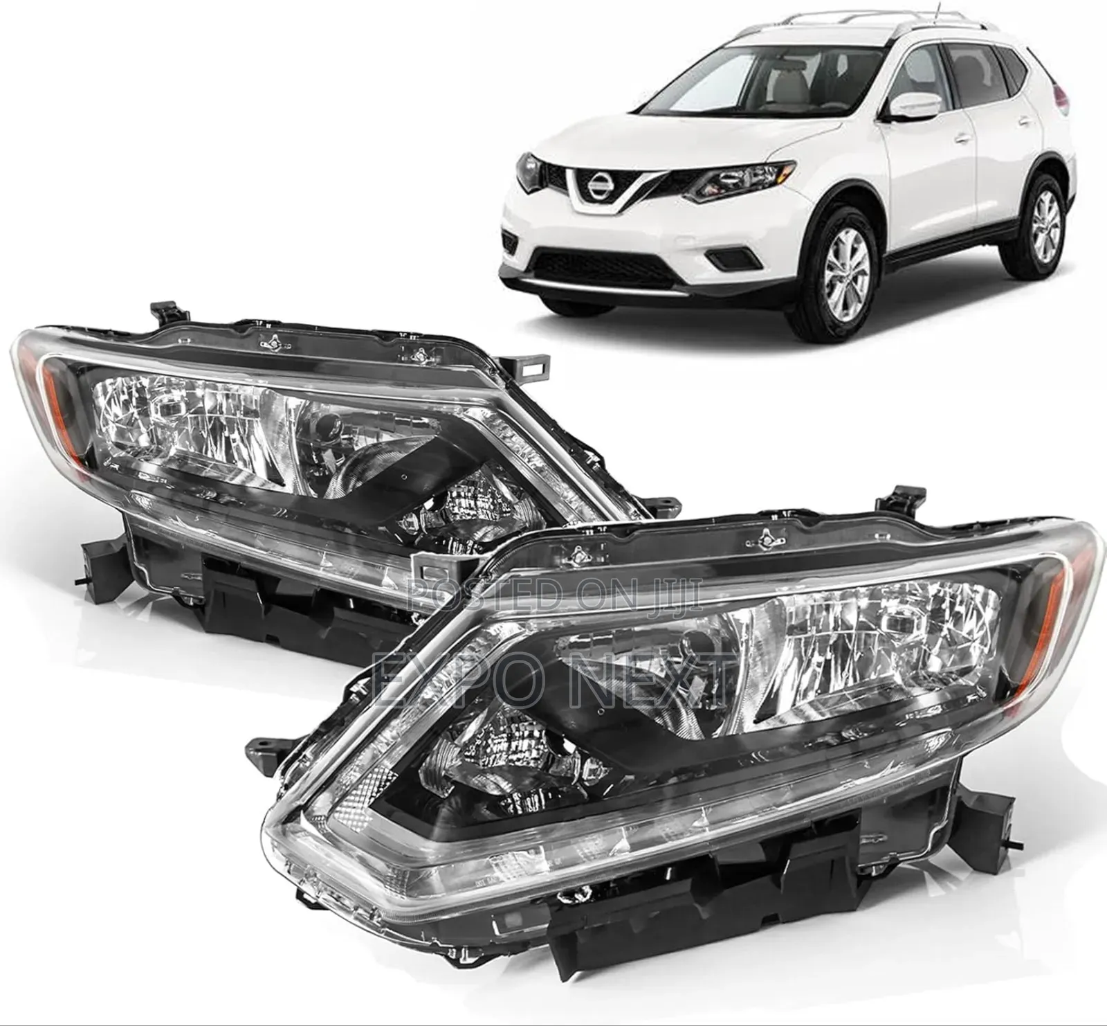 Nissan Rogue Headlights 2017-2019 Pair