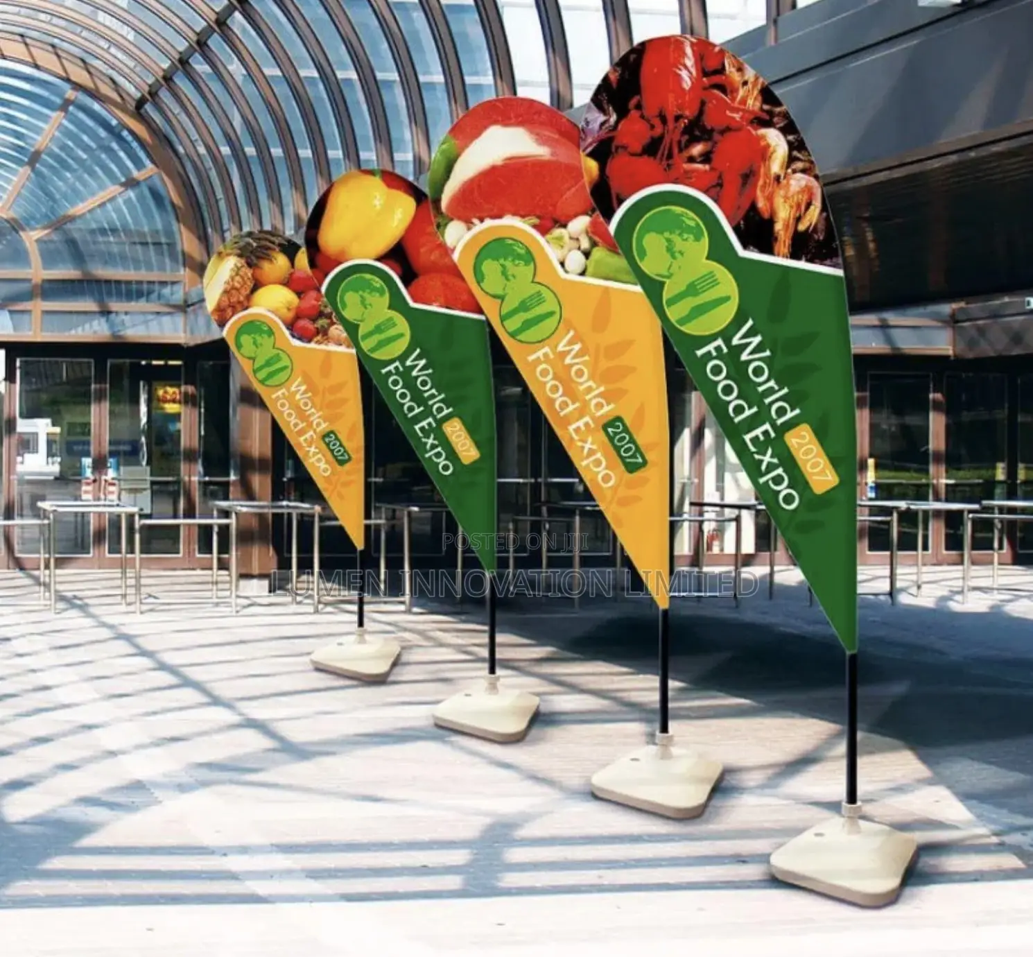 Teardrop Banners Flags With Print (3.4m)