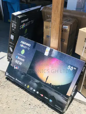50 Inch Smart LED Sleek Asano UHD (Black) Tv