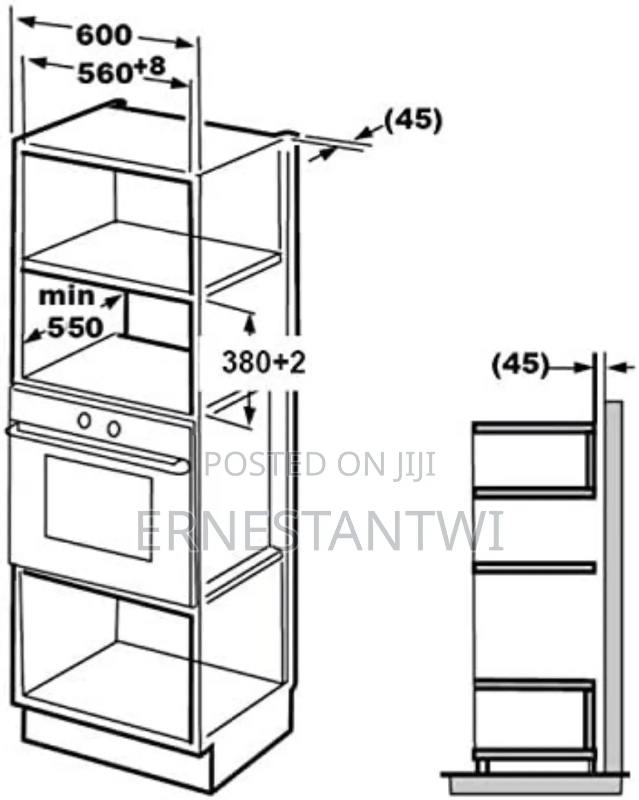 25liters Built-in Microwave From Cookology, UK