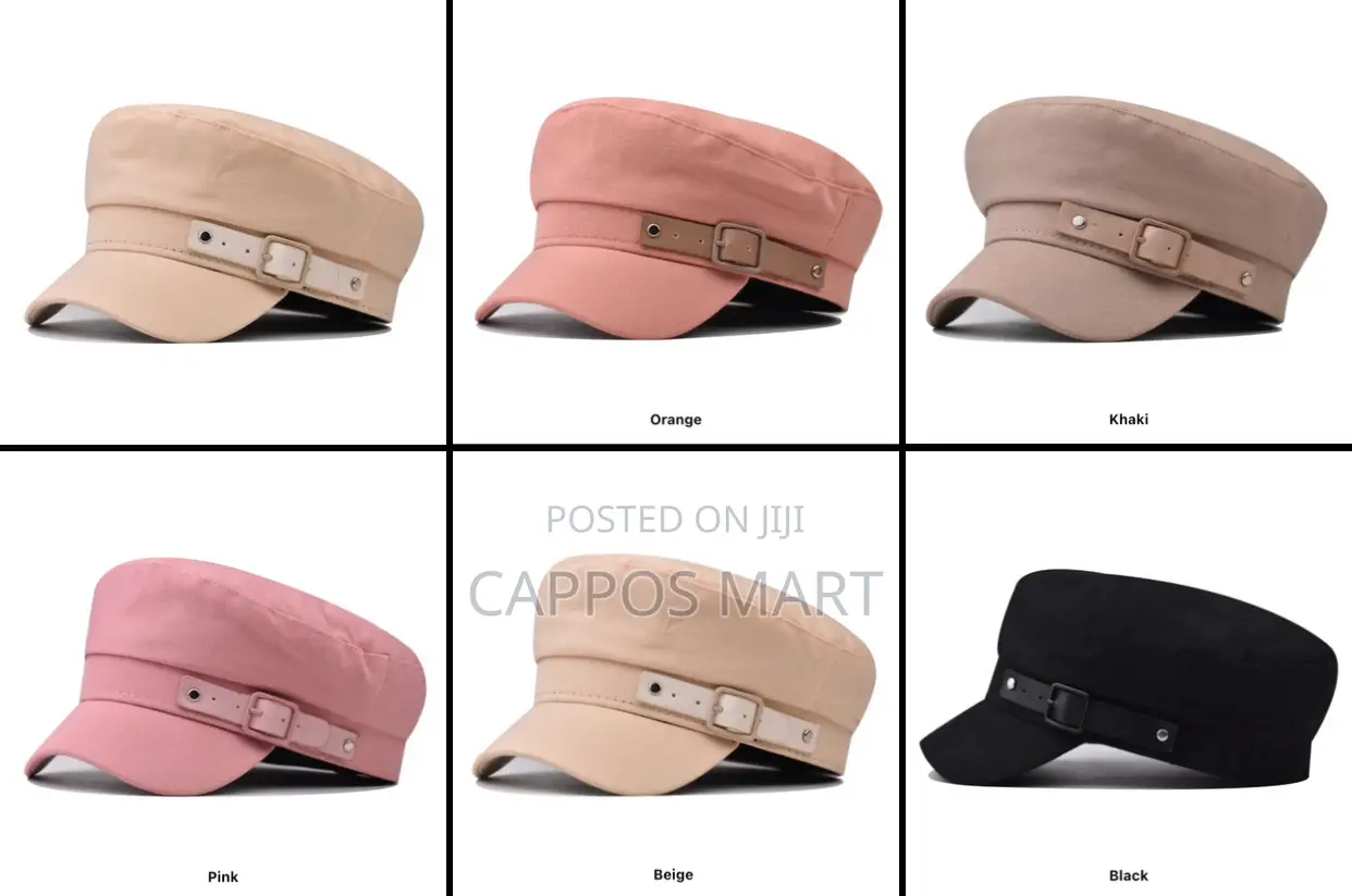 Unisex Cotton Beret/ Captain/ Baker Boy Cap