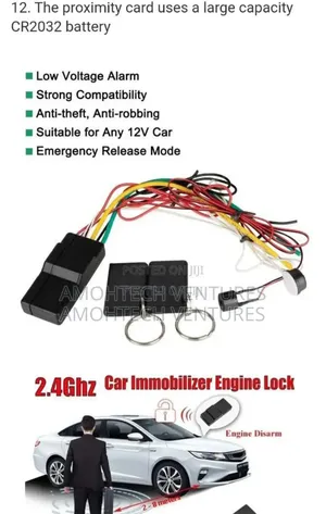 Car Engine Disarm Anti-Theft Security for All Cars