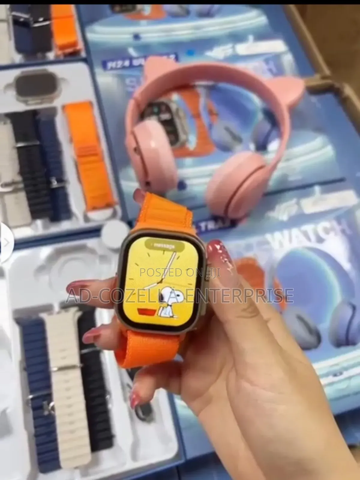 Headphones and Wrist Watch Set in Accra Metropolitan Headphones, Ad