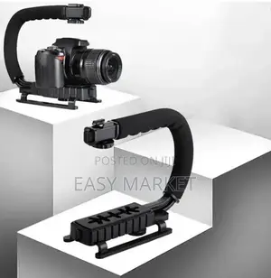 Phone and Camera Holder With Light Mic