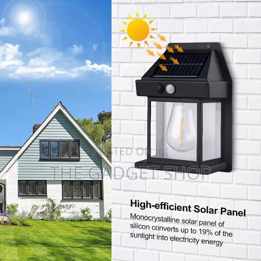 Solar Wall Light With Photocell