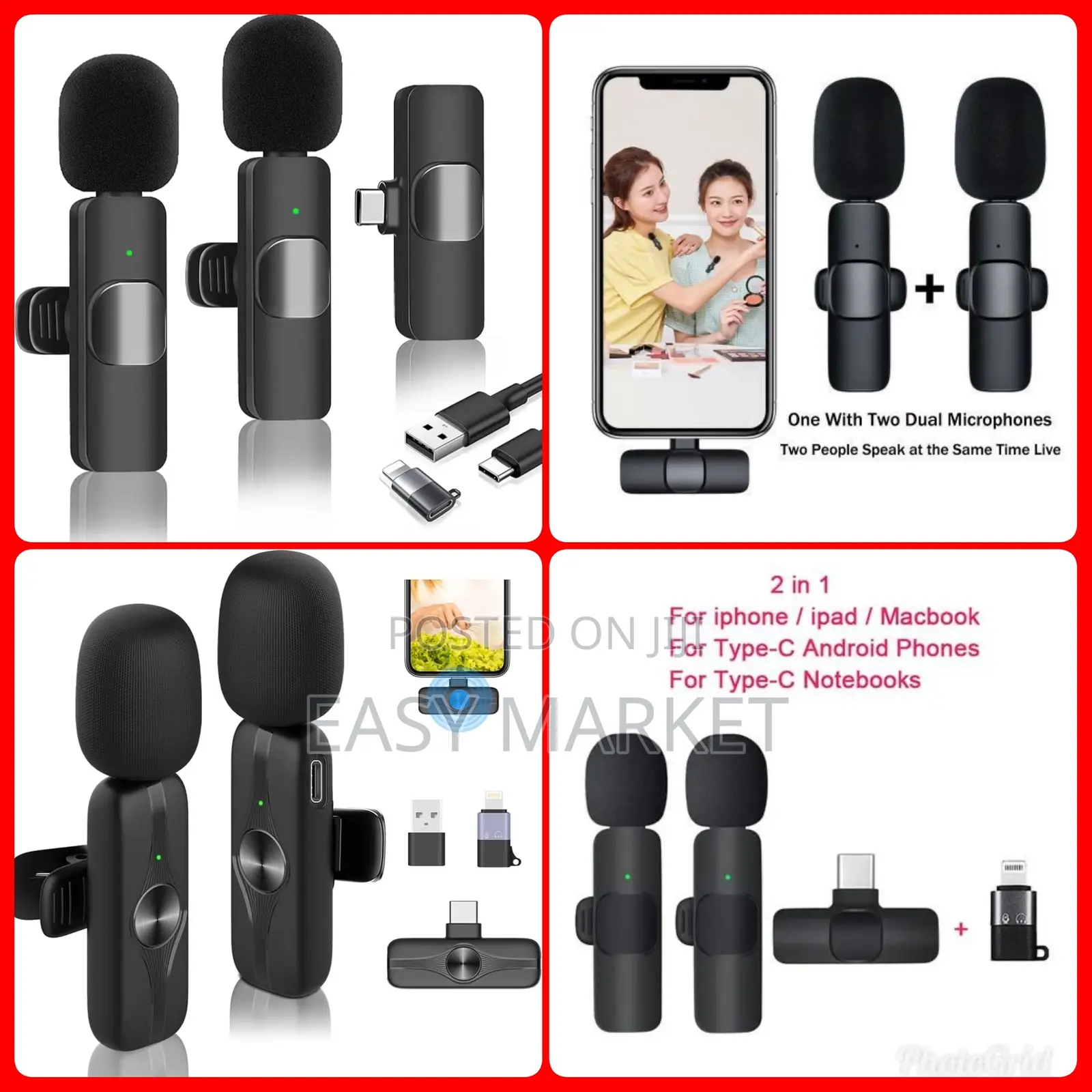 Phone Mics for iPhone Type C Android