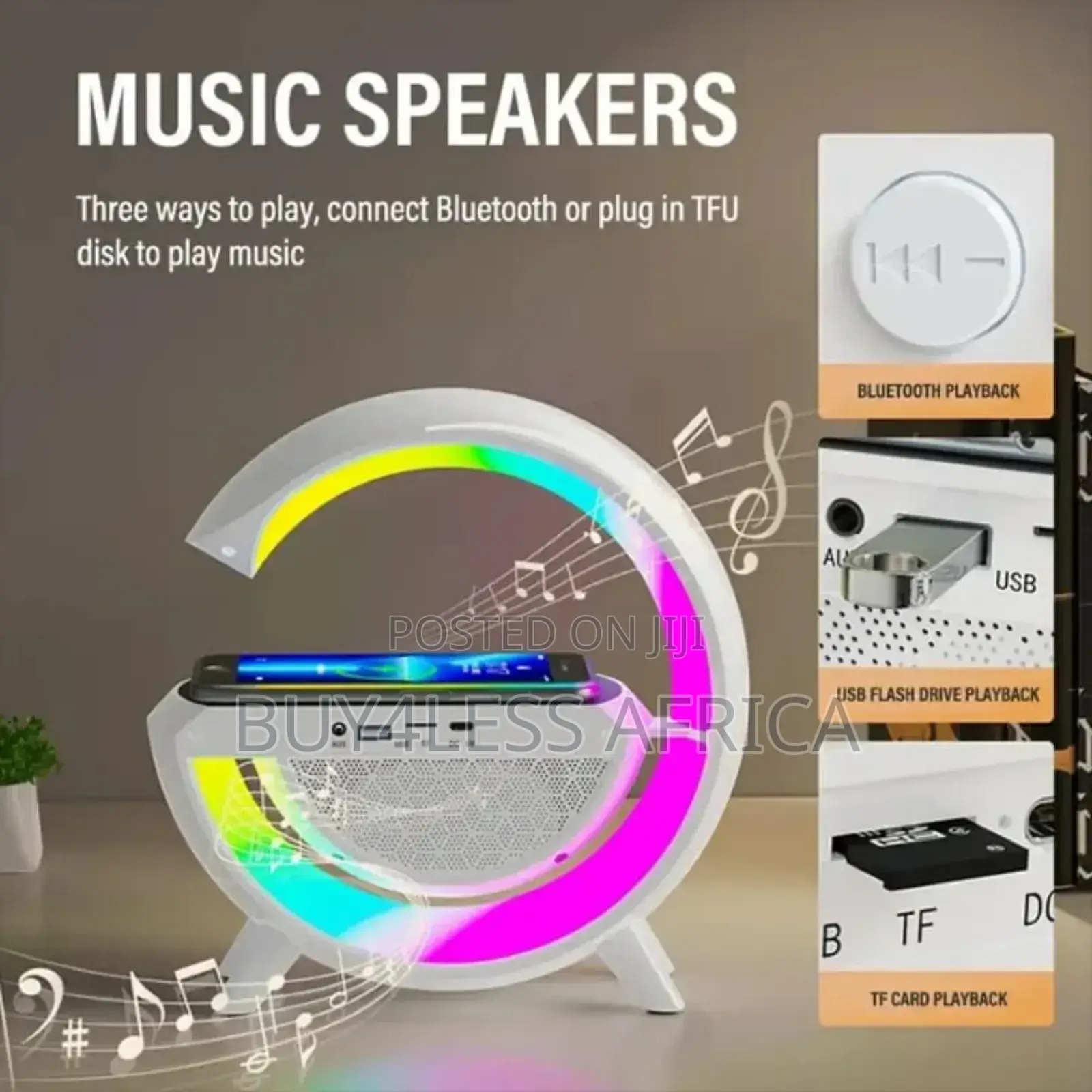 Bluetooth Speaker With Clock