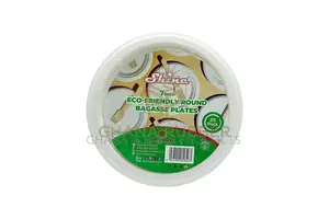 Bagasse Round Plates 7-Inches (1000pcs)