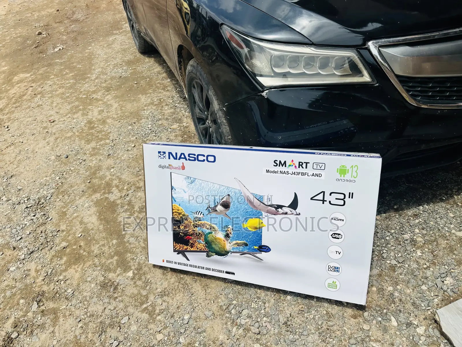 Intelligent Design Slim FHD Smart Satellite 43”Nasco