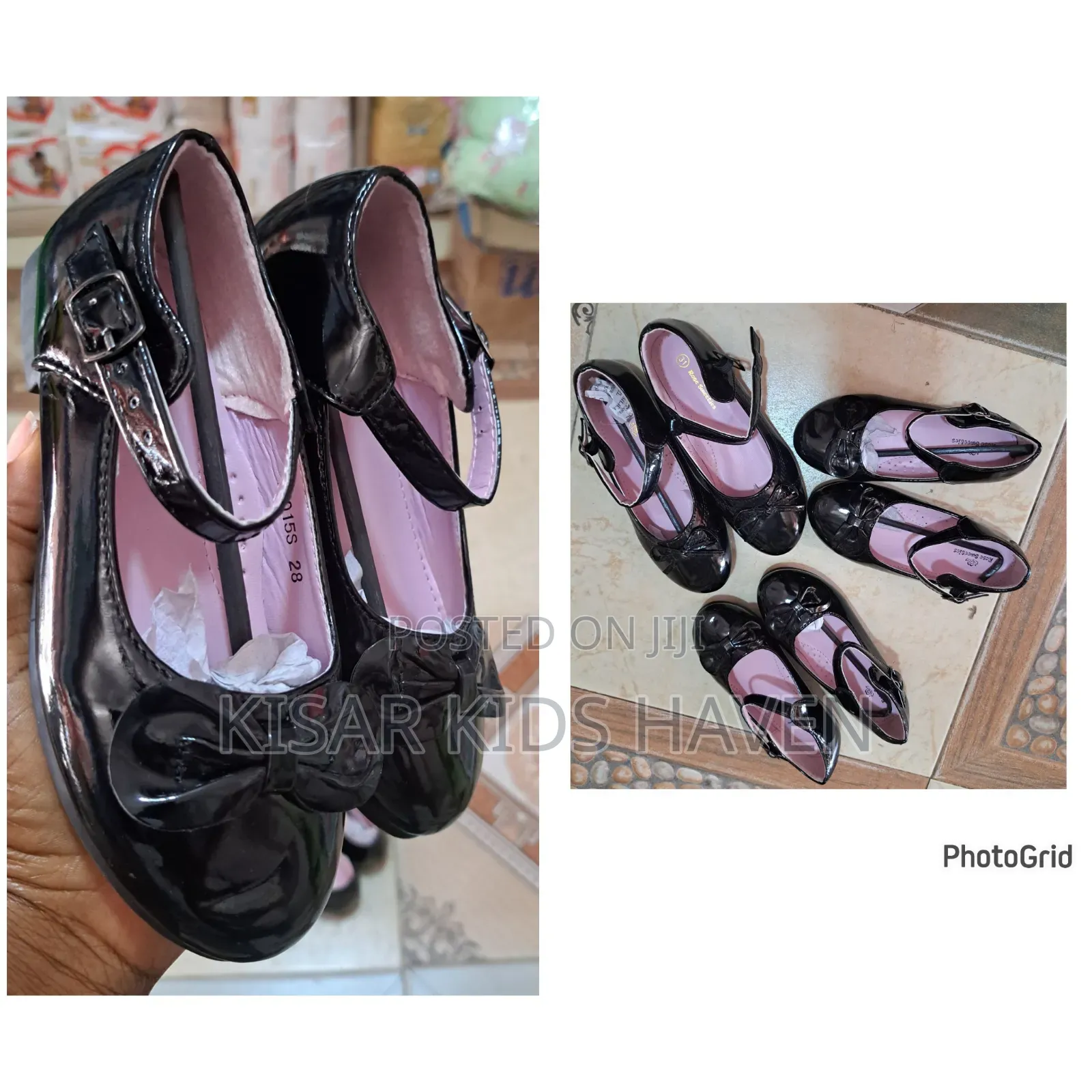 Girls Beautiful Black Shoe Size 27, 28, 31