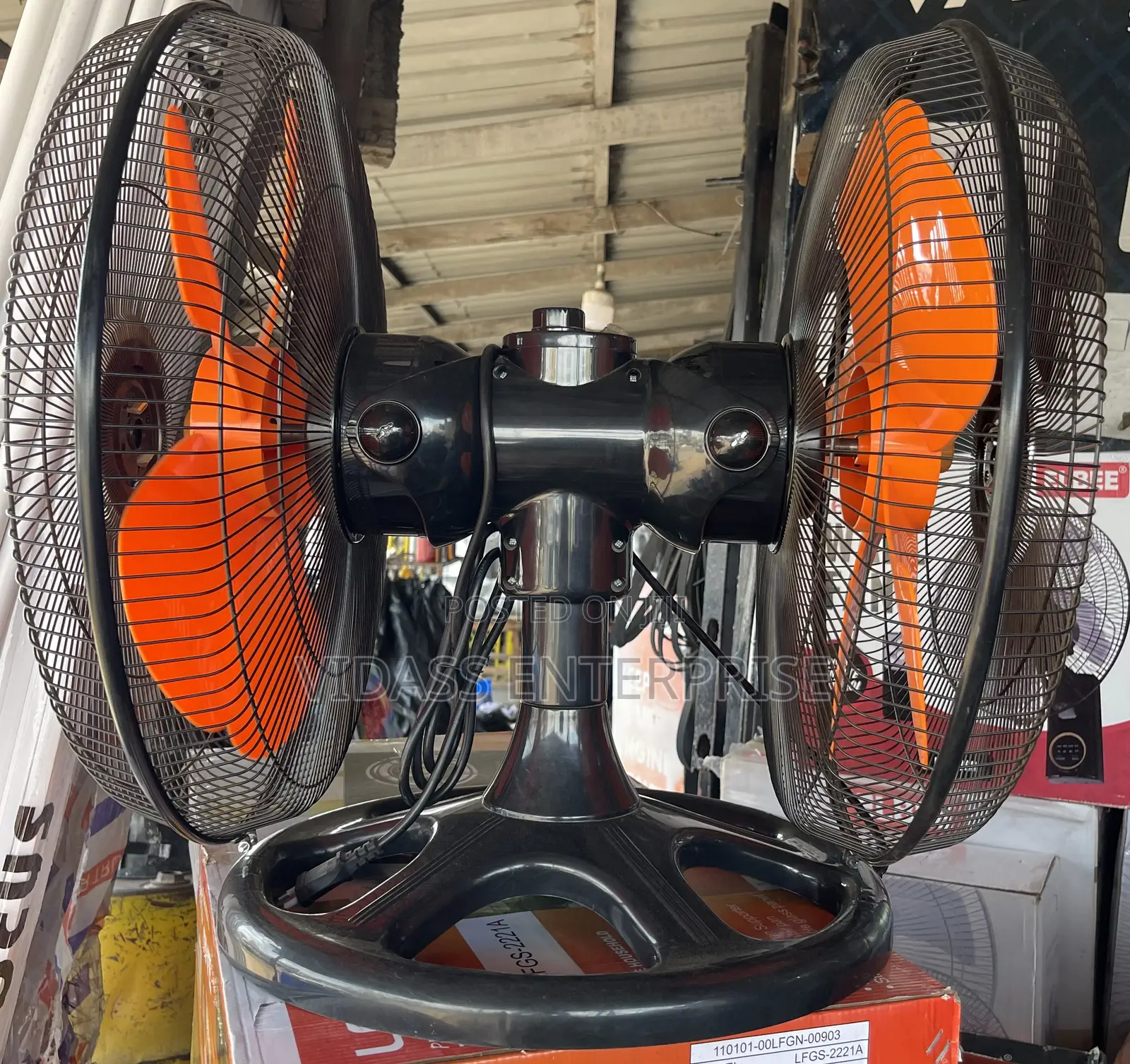 Double Headed 360 Degrees Table Top Fan