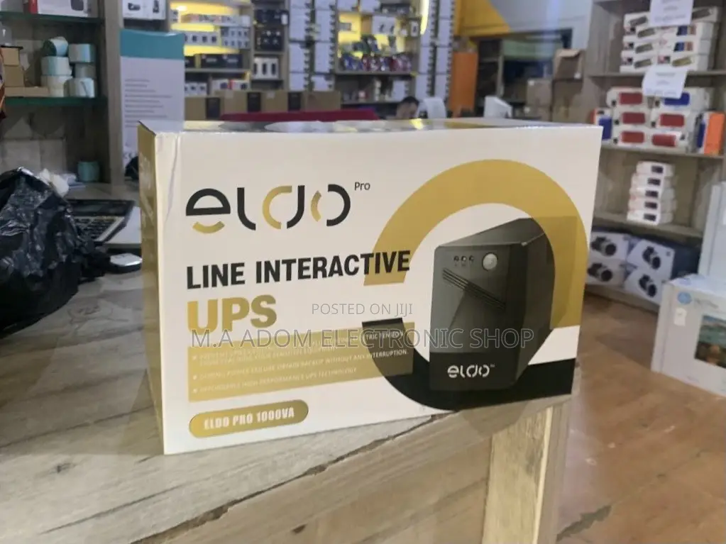 Shop Eldo Pro Line Interactive UPS 1000va/600W(Black)