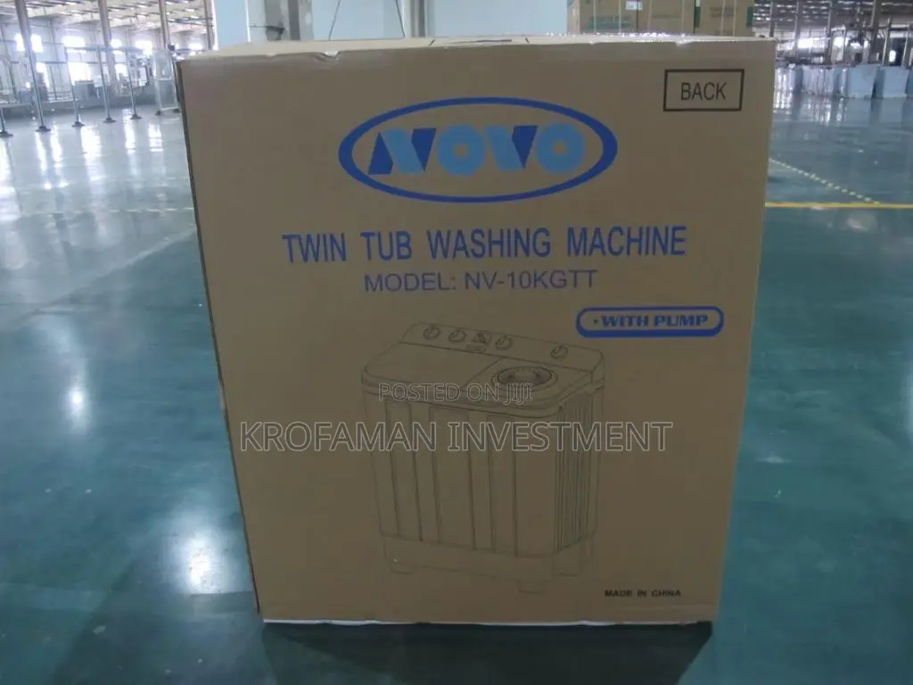 Novo 10kg Twin Tub Semi Auto Wahing Machine