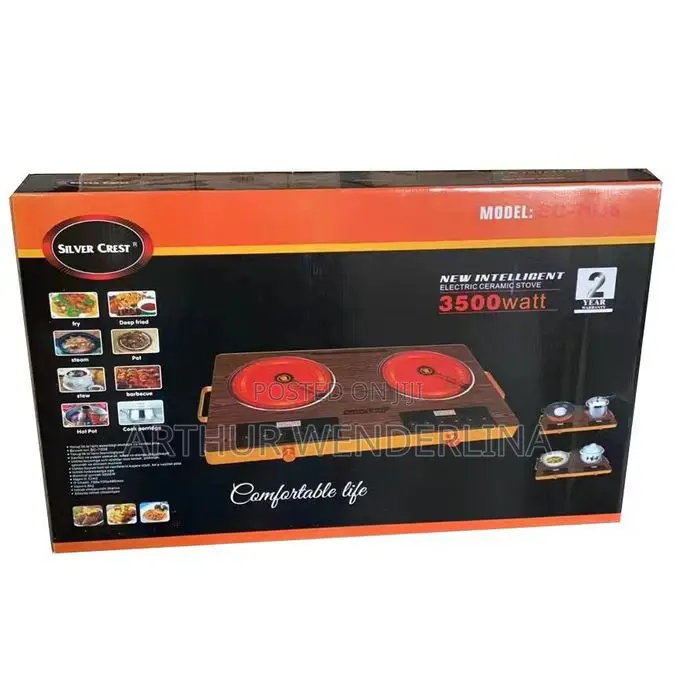 Silver Crest 2 Burner Infrared Cooker Hot Plate Stove