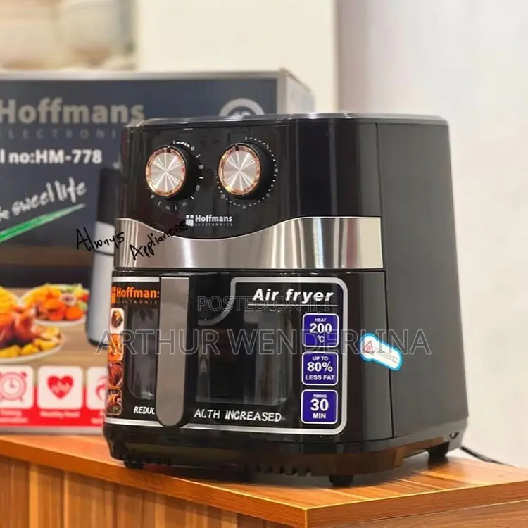 Hoffmans 10l/ 10 Liters Air Fryer HM 778 - Black