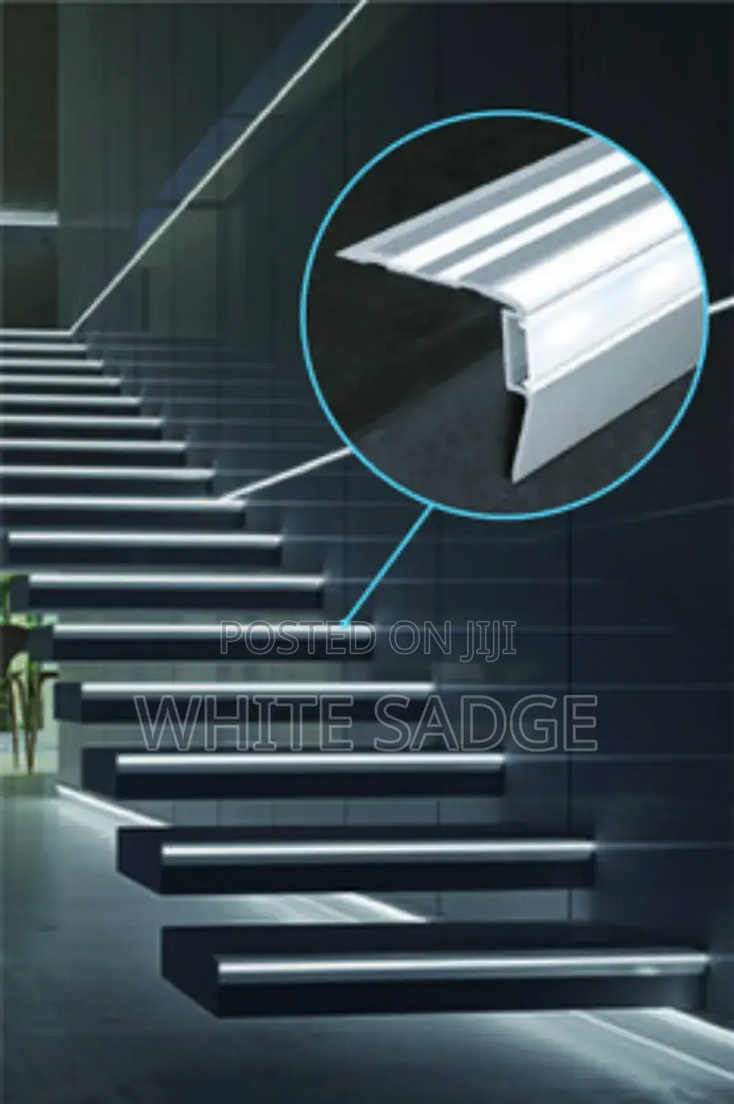 One Side Staircase Led Channel 10feet