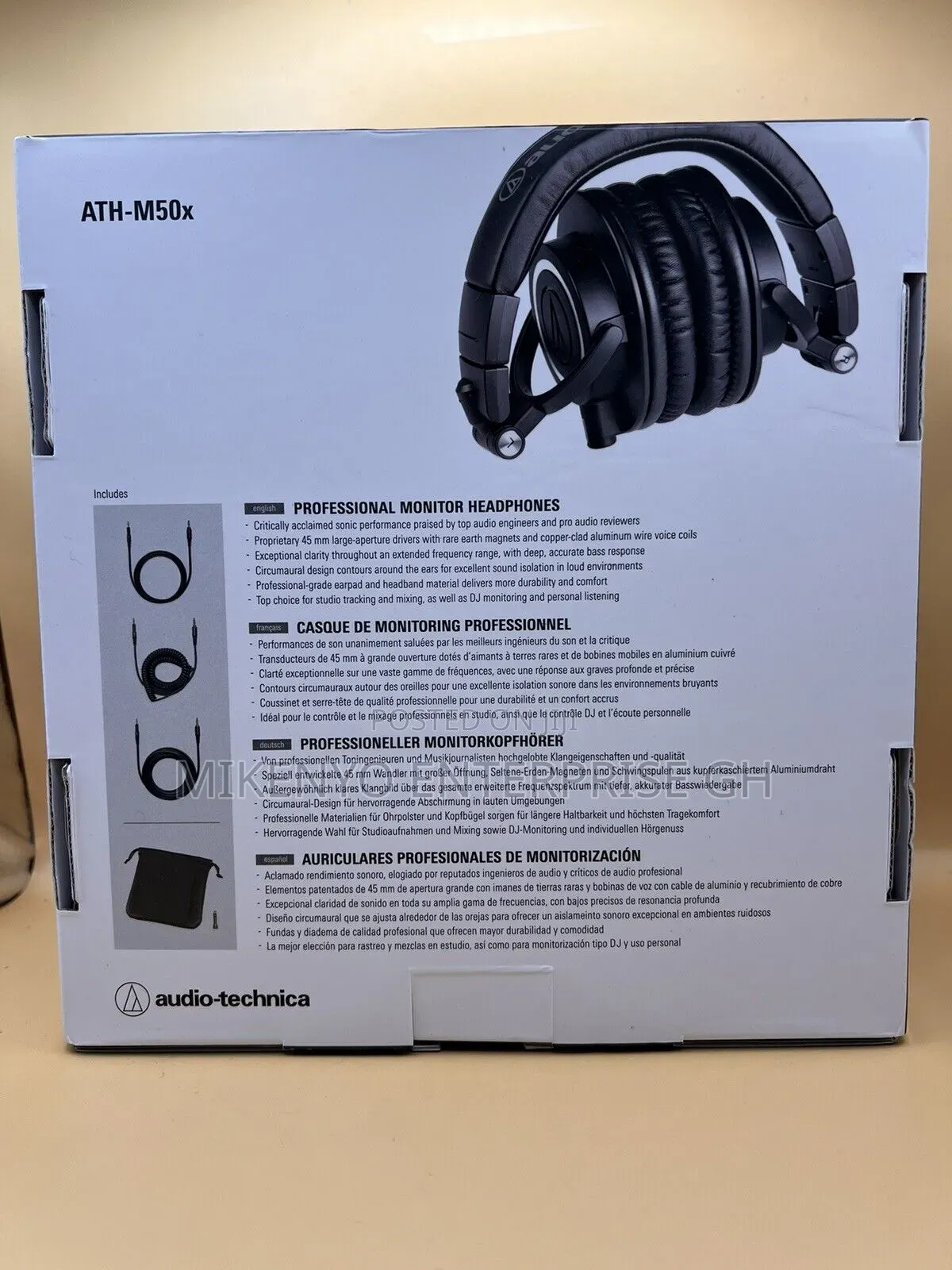 Audio-Technica Ath-M50x Professional Monitor Headphone