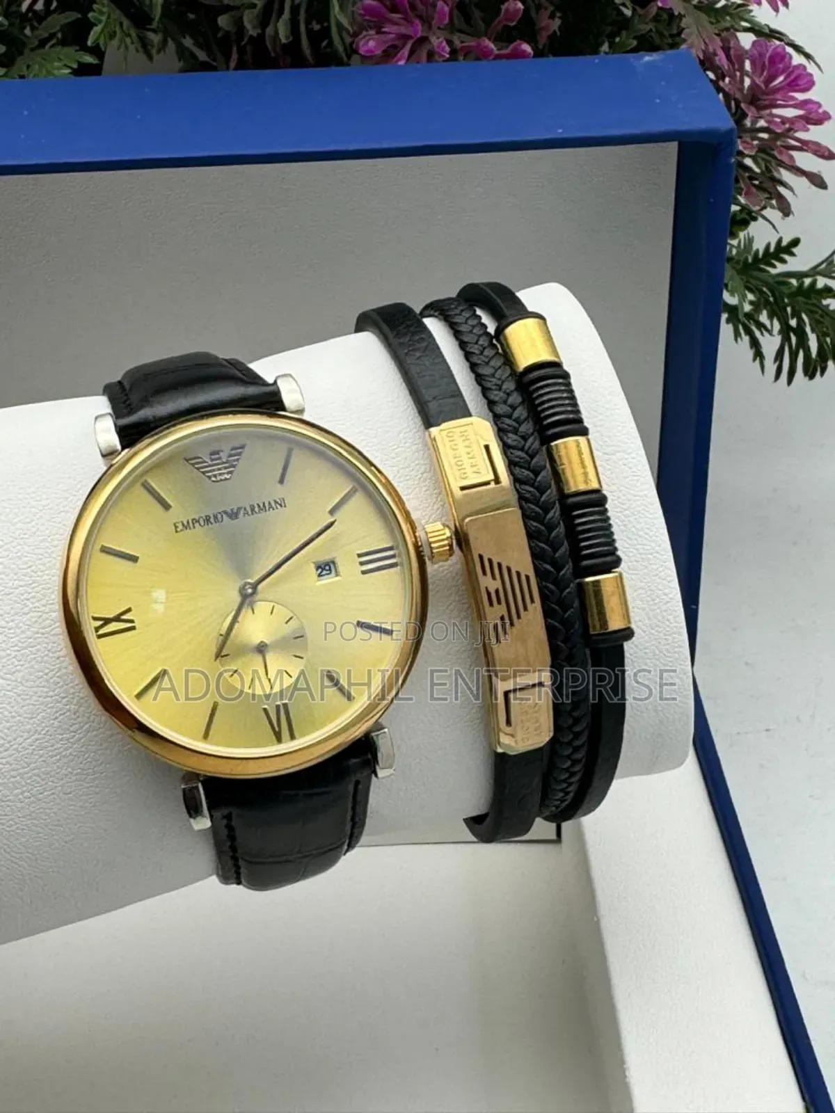 Authentic Emporio Armani and Bracelet