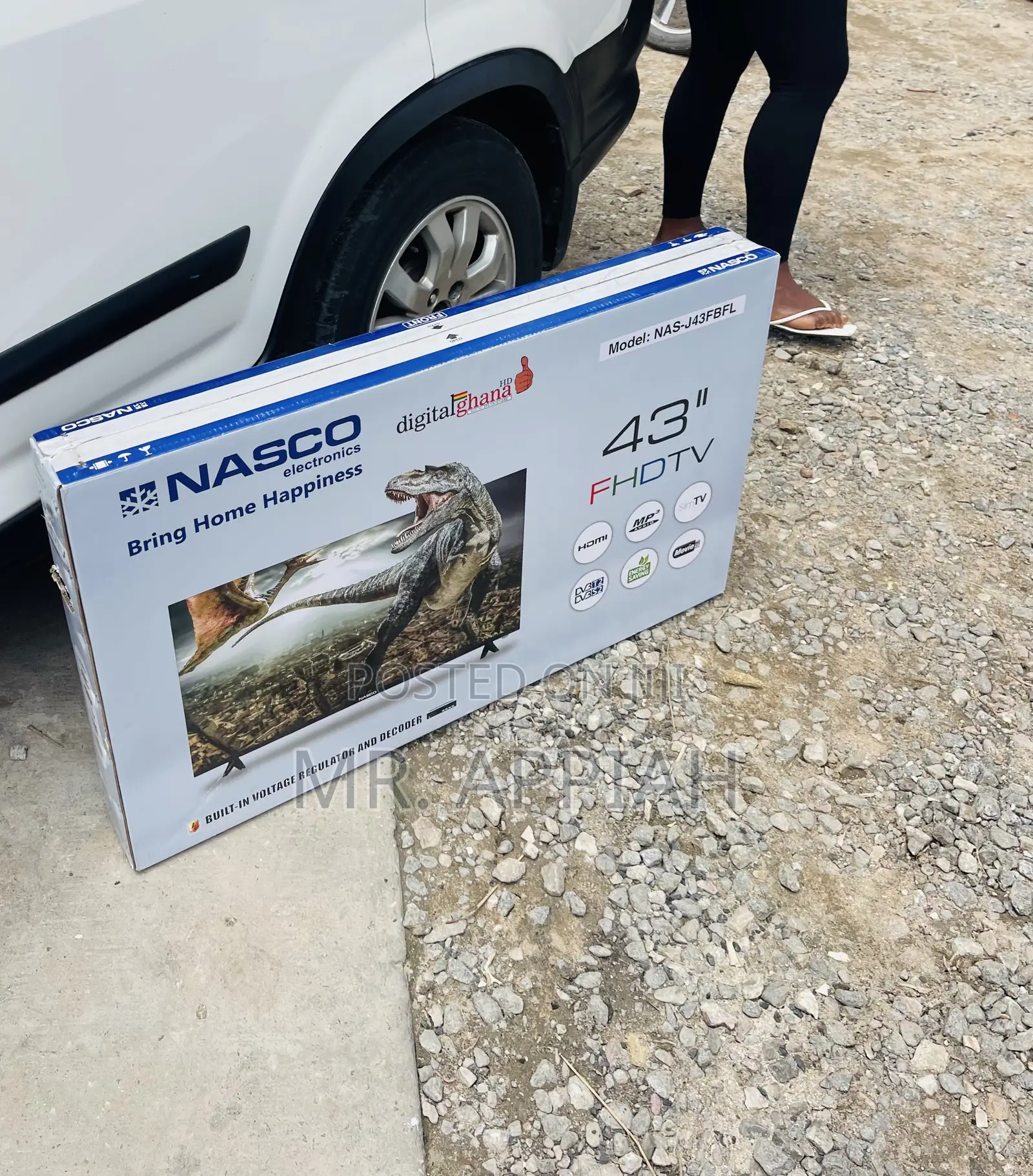Valuable Nasco 43” Led Full HD Electric Television.