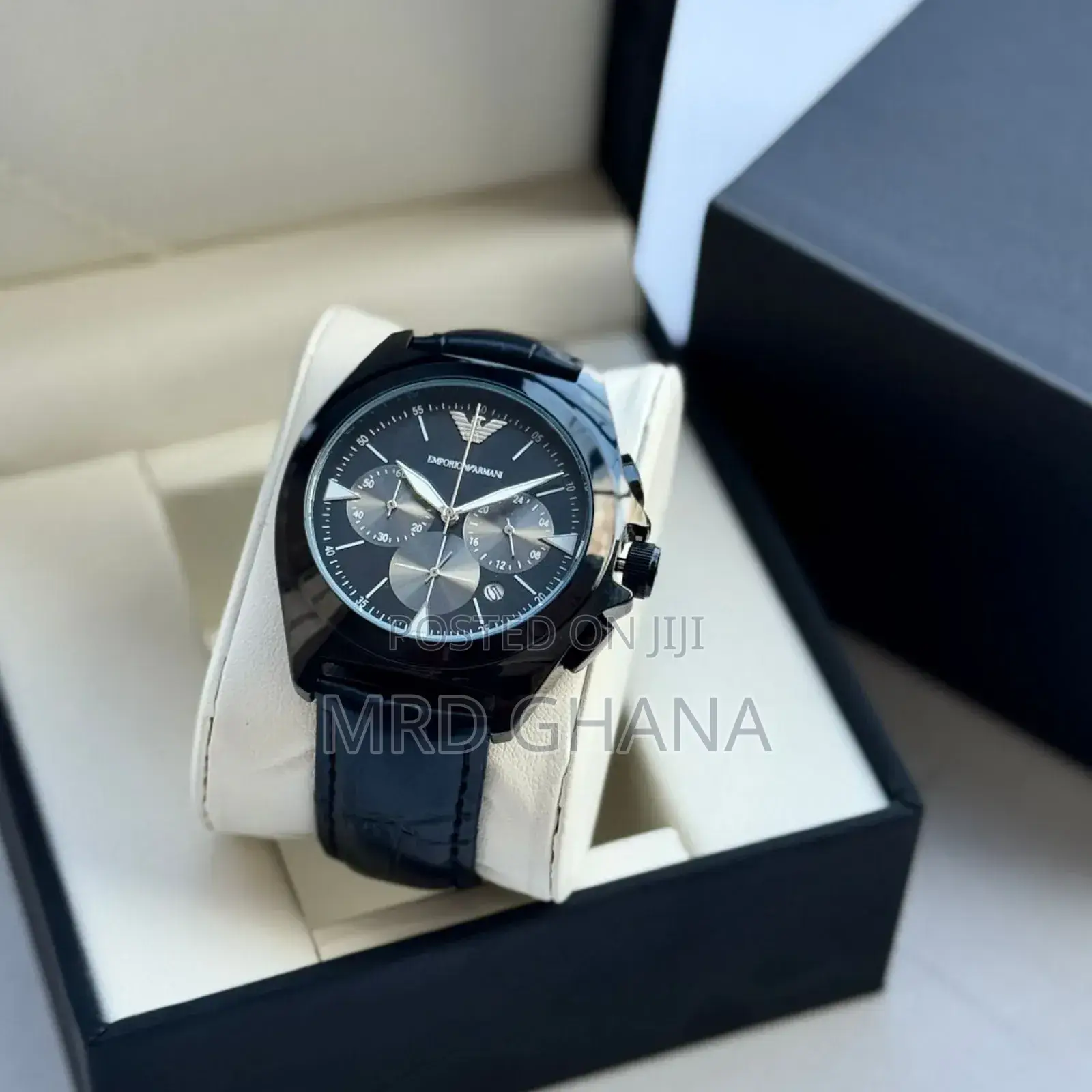High Quality Black Leather Watch